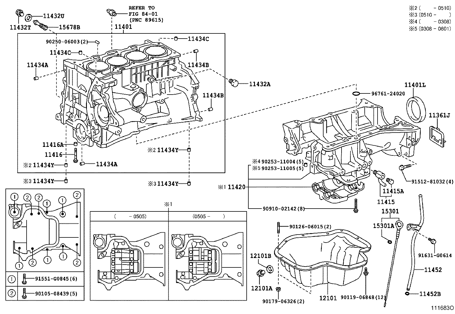 11401-80701 BLOCK SUB-ASSY, CYLINDER product image
