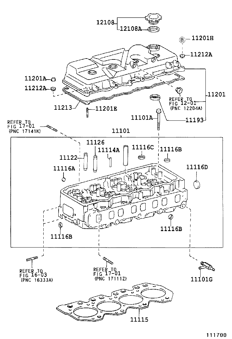 11101-78150 HEAD SUB-ASSY, CYLINDER product image