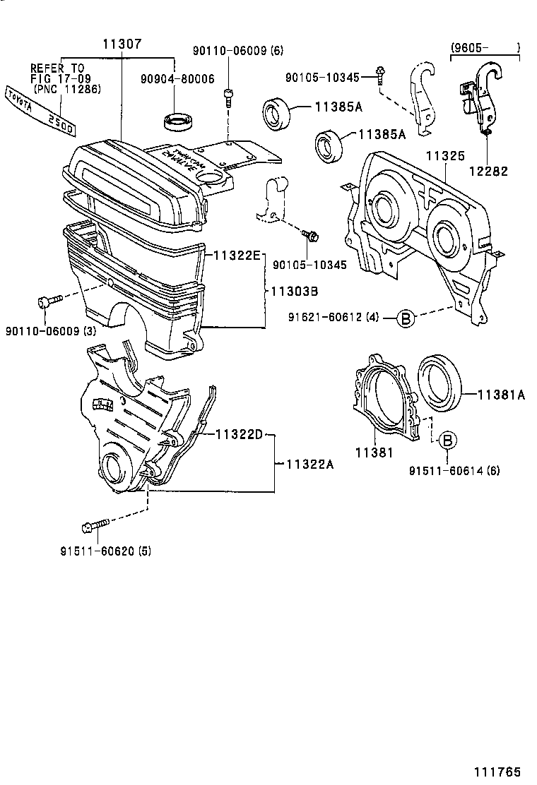 11323-70030 COVER, TIMING BELT, NO.3 product image