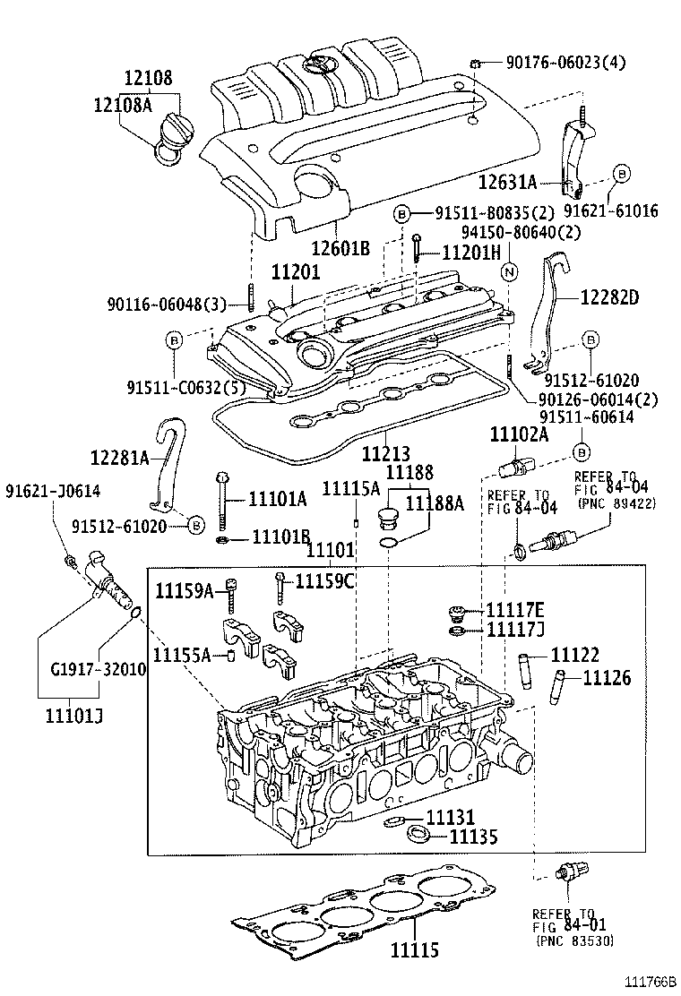 11201-74071 COVER SUB-ASSY, CYLINDER HEAD product image