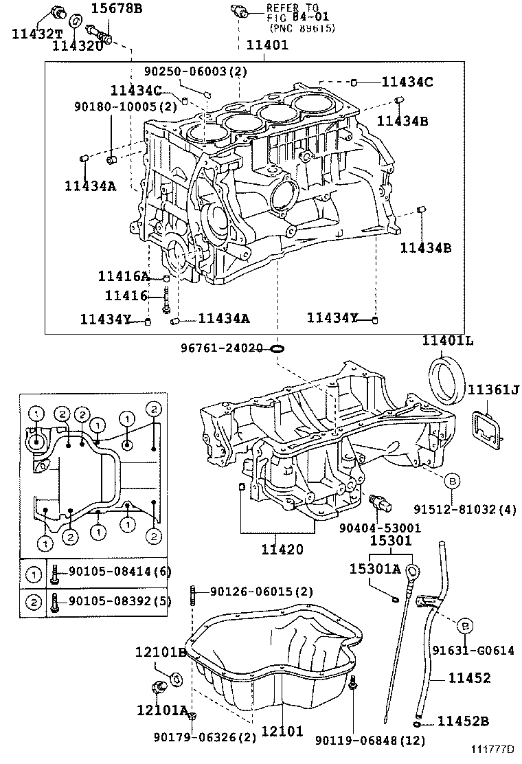 11401-69716 BLOCK SUB-ASSY, CYLINDER product image