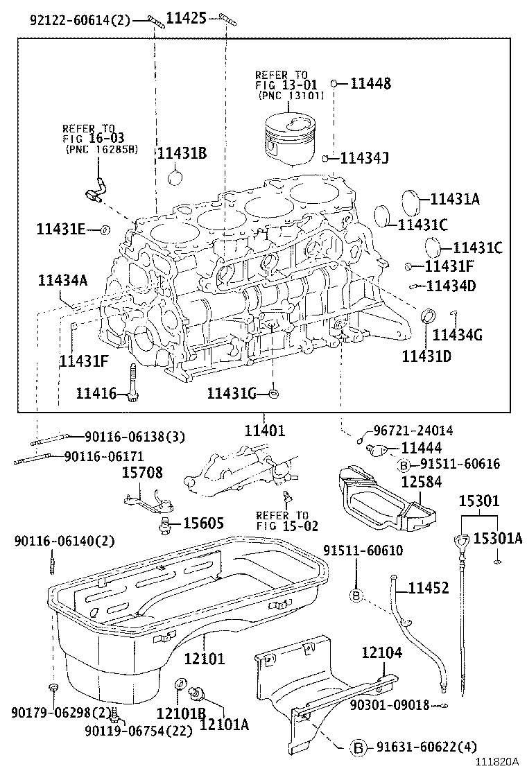 11401-69875 BLOCK SUB-ASSY, CYLINDER product image