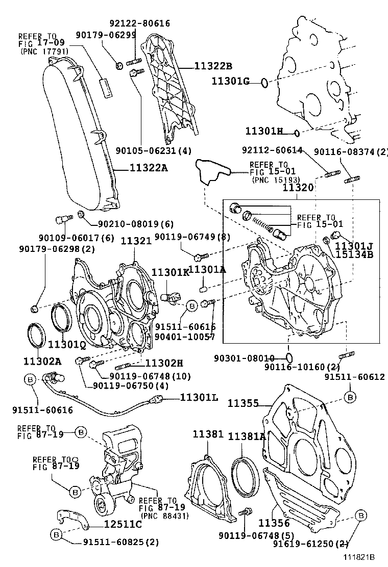 11302-67020 COVER SUB-ASSY, TIMING CHAIN OR BELT product image