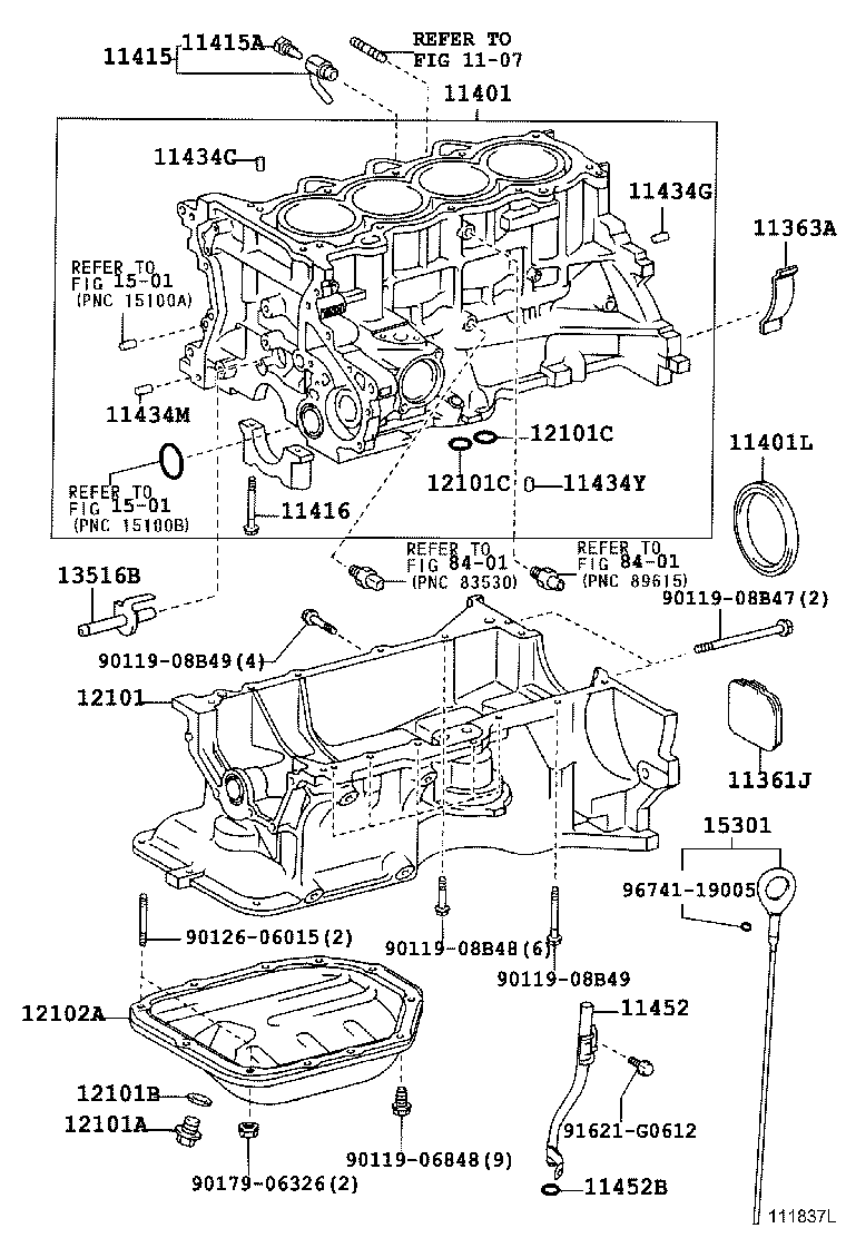 11410-09070 BLOCK SUB-ASSY, CYLINDER product image