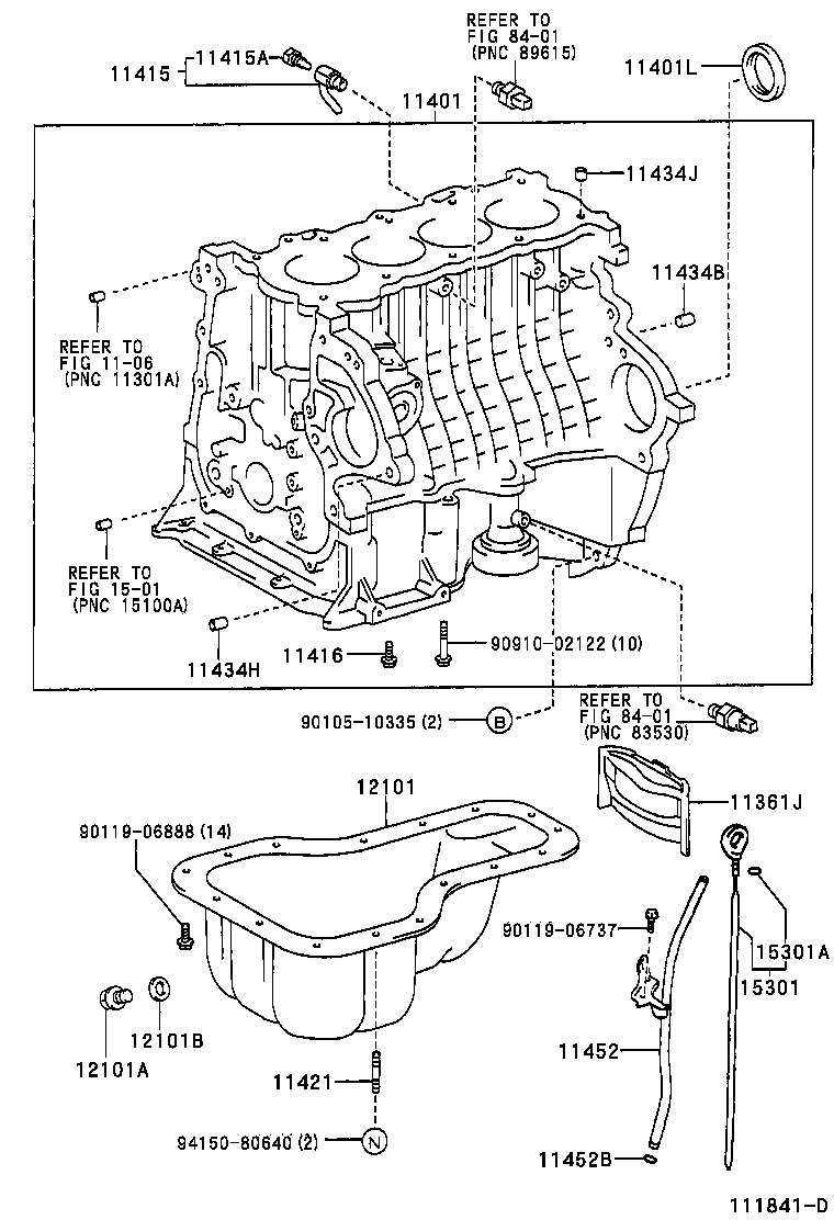11410-09070 BLOCK SUB-ASSY, CYLINDER product image