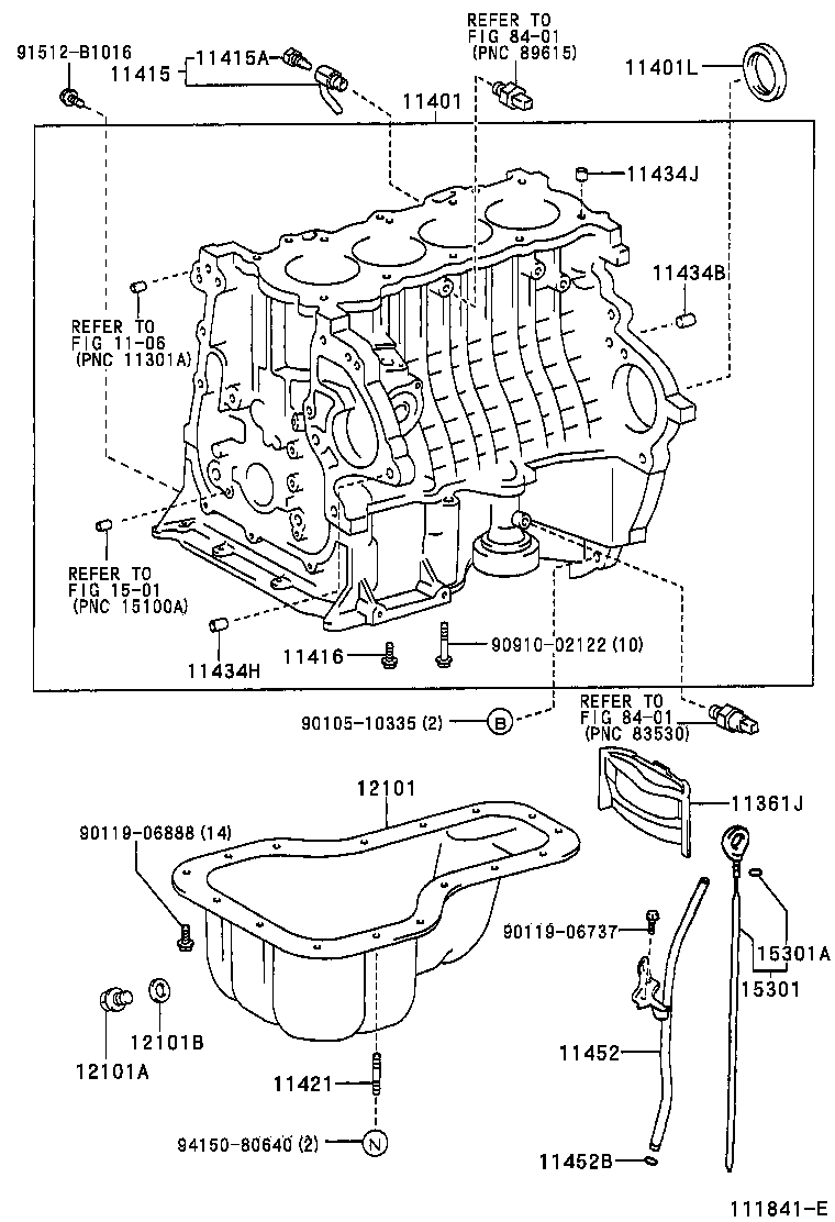 11401-29705 BLOCK SUB-ASSY, CYLINDER product image