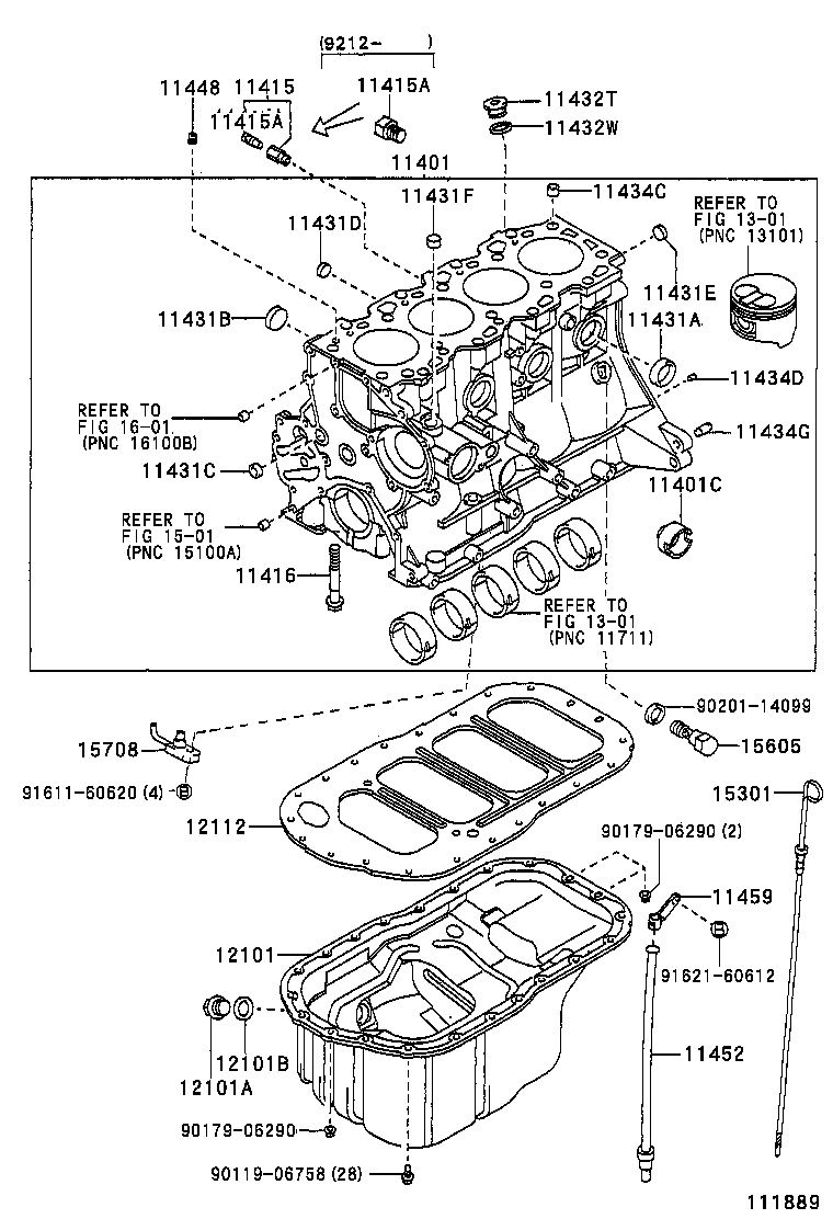 11401-69855 BLOCK SUB-ASSY, CYLINDER product image