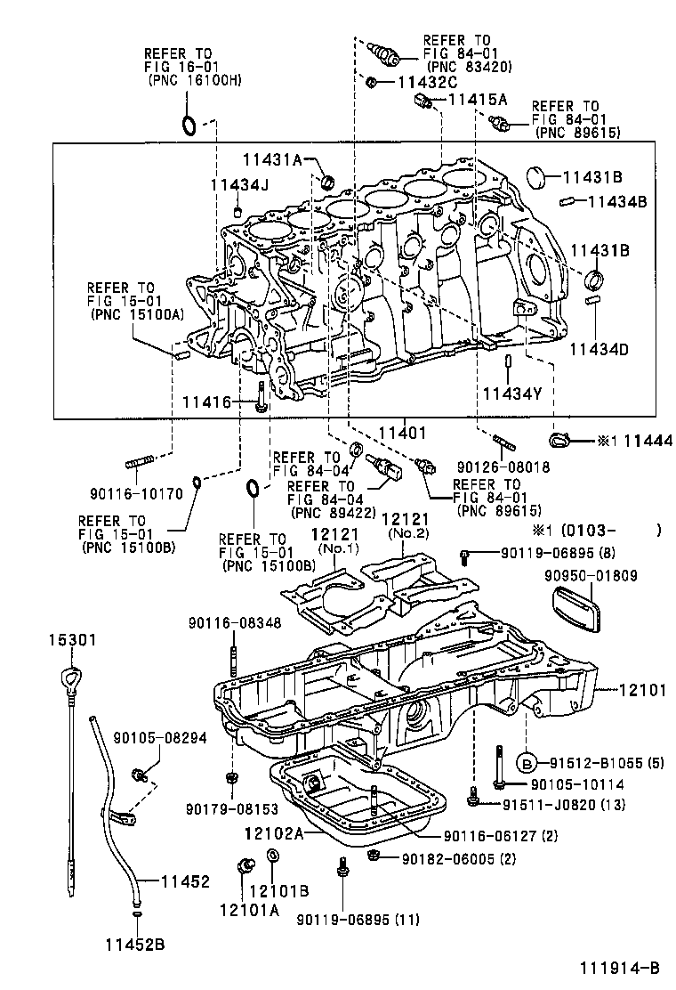 11401-49688 BLOCK SUB-ASSY, CYLINDER product image