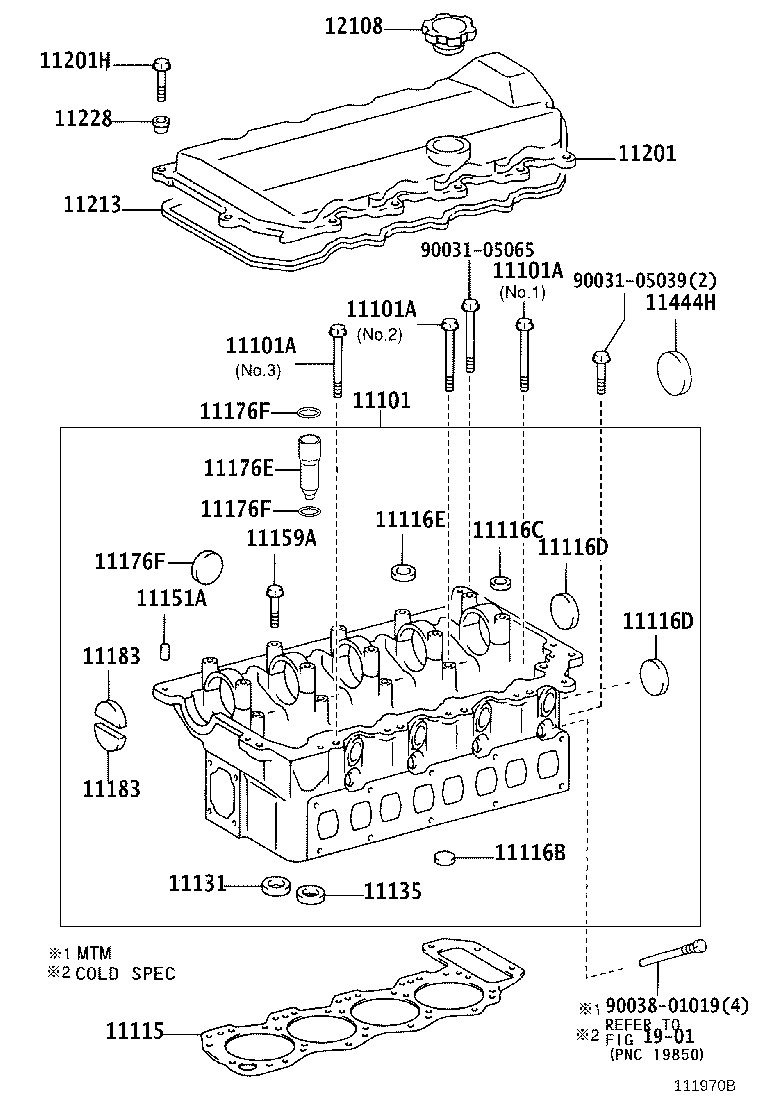 11101-78050 HEAD SUB-ASSY, CYLINDER product image