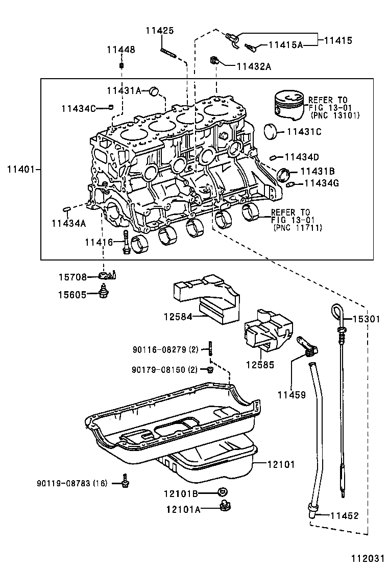11401-80737 BLOCK SUB-ASSY, CYLINDER product image