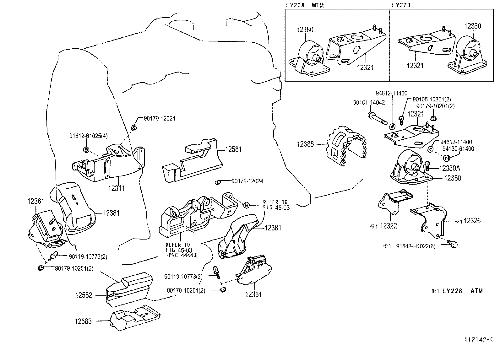 12326-54040 BRACKET, ENGINE MOUNTING STAY product image