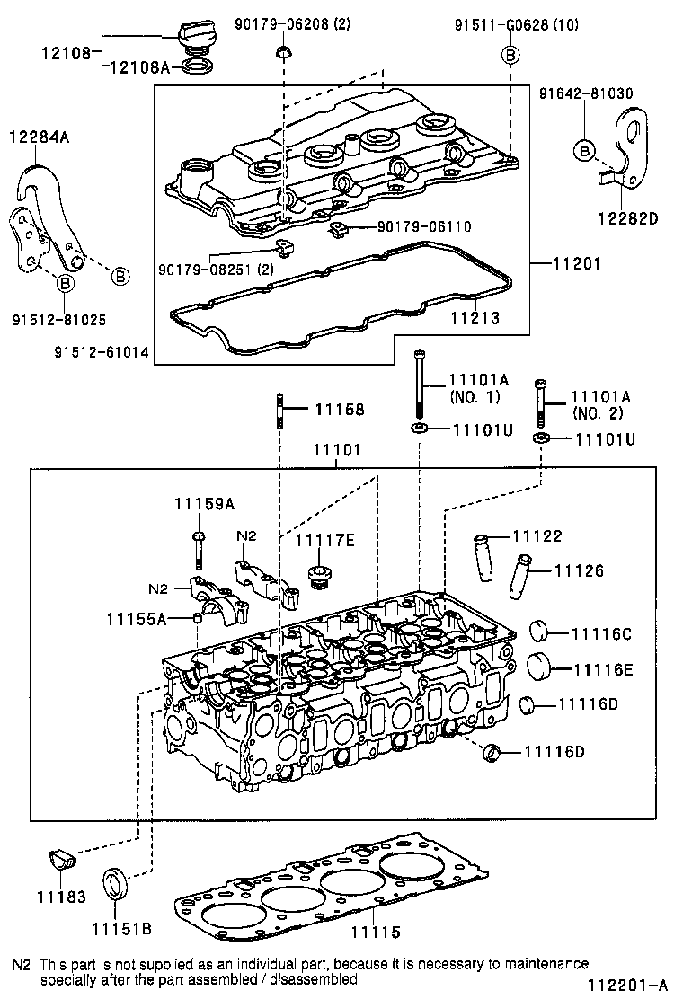 11101-05040 HEAD SUB-ASSY, CYLINDER product image