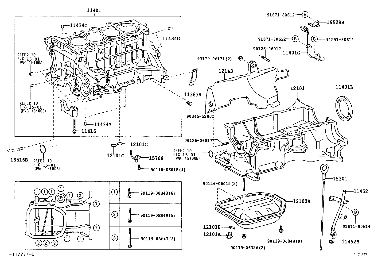11401-29685 BLOCK SUB-ASSY, CYLINDER product image