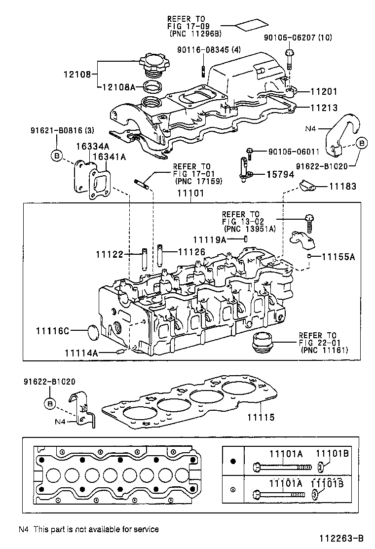 11101-22091 HEAD SUB-ASSY, CYLINDER product image