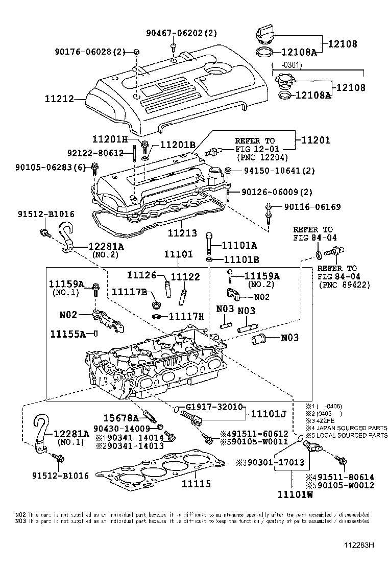 11101-27050 HEAD SUB-ASSY, CYLINDER product image