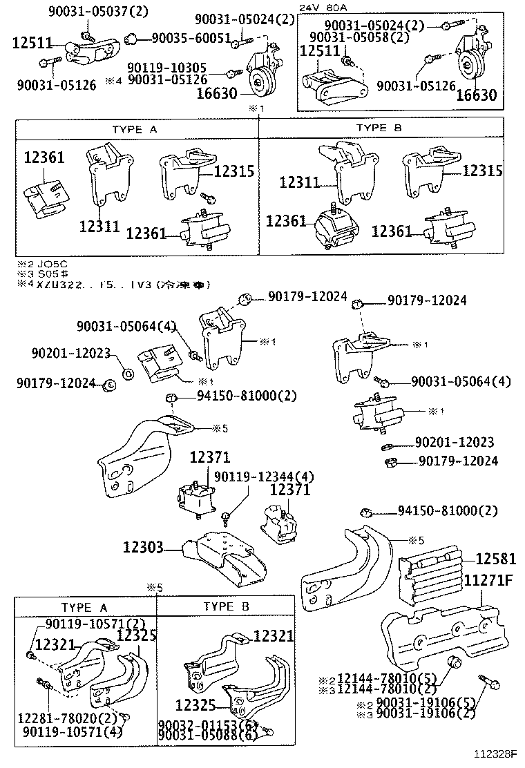 12512-78010 BRACKET, ALTERNATOR, NO.2 product image