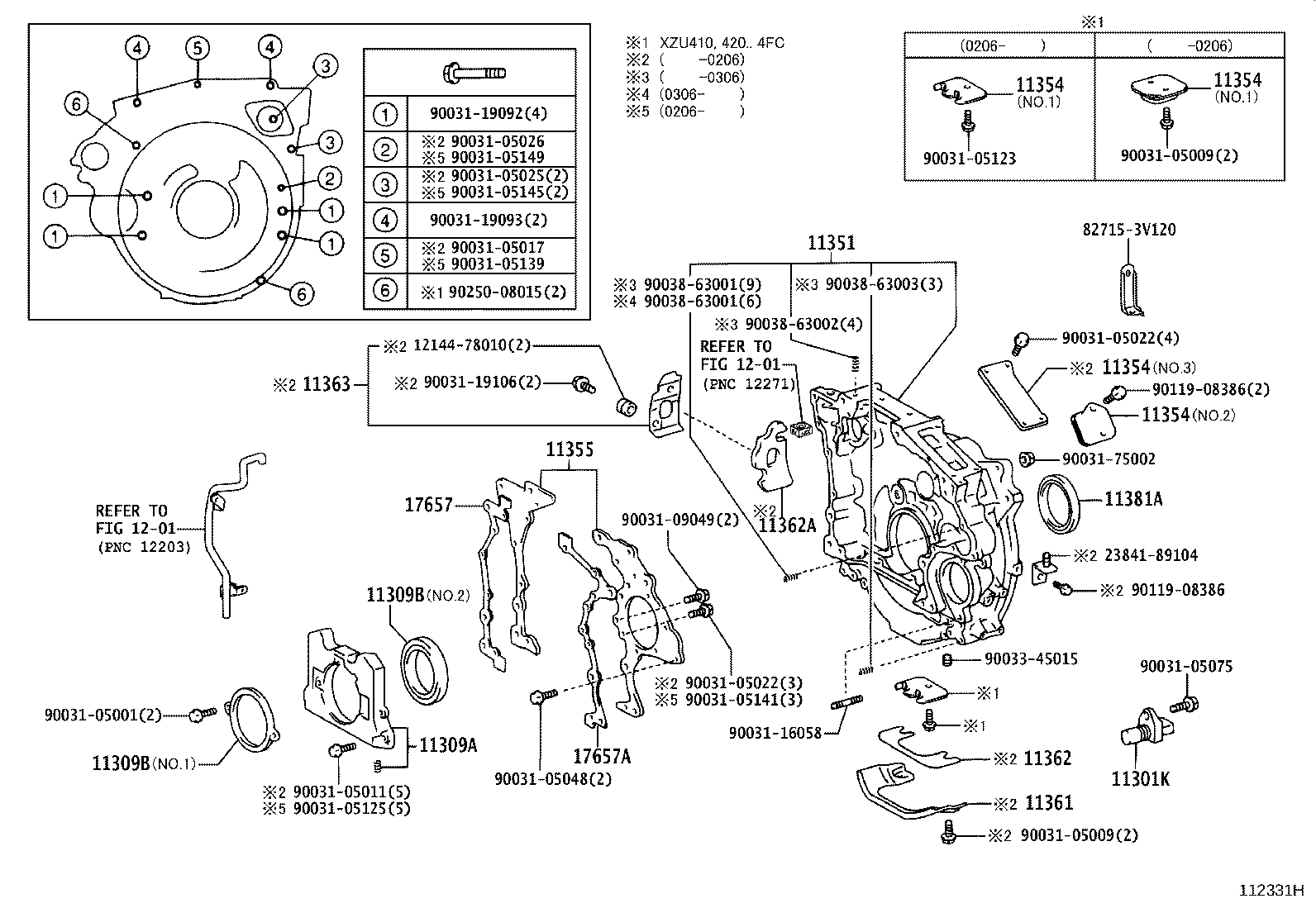 11308-78461 HOUSING, FLYWHEEL product image