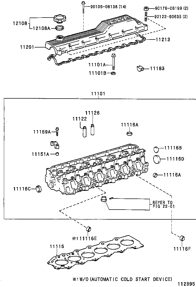 11201-66021 COVER SUB-ASSY, CYLINDER HEAD product image