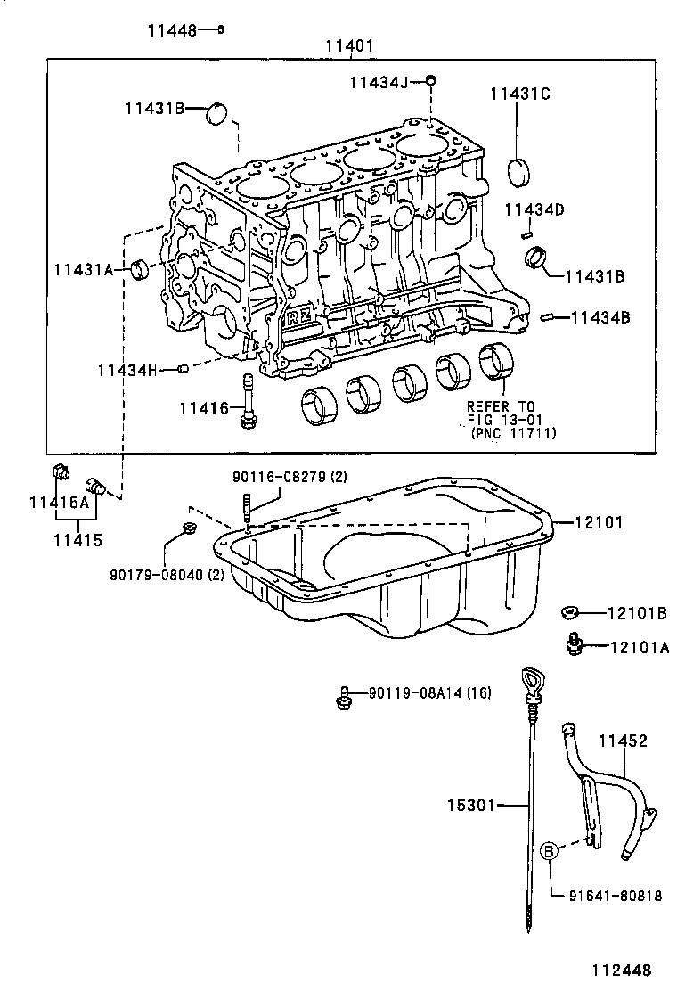 12101-05040 PAN SUB-ASSY, OIL product image