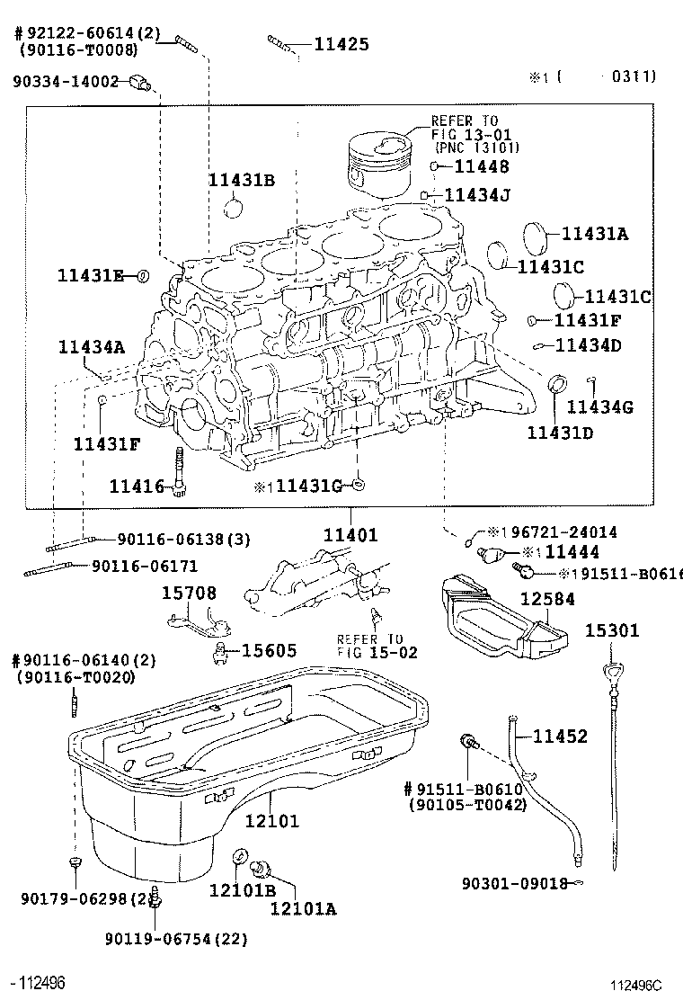 12101-05040 PAN SUB-ASSY, OIL product image