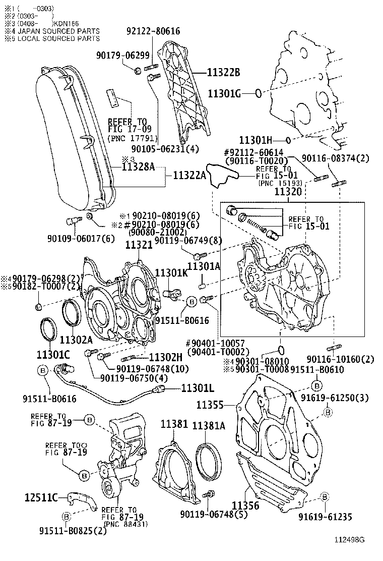 11320-0L010 CASE ASSY, TIMING GEAR product image