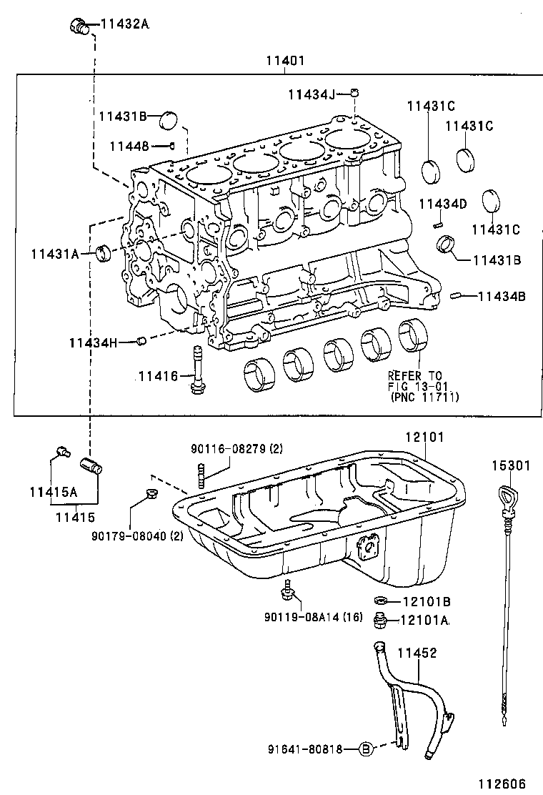 12101-78060 PAN SUB-ASSY, OIL, NO.2 product image