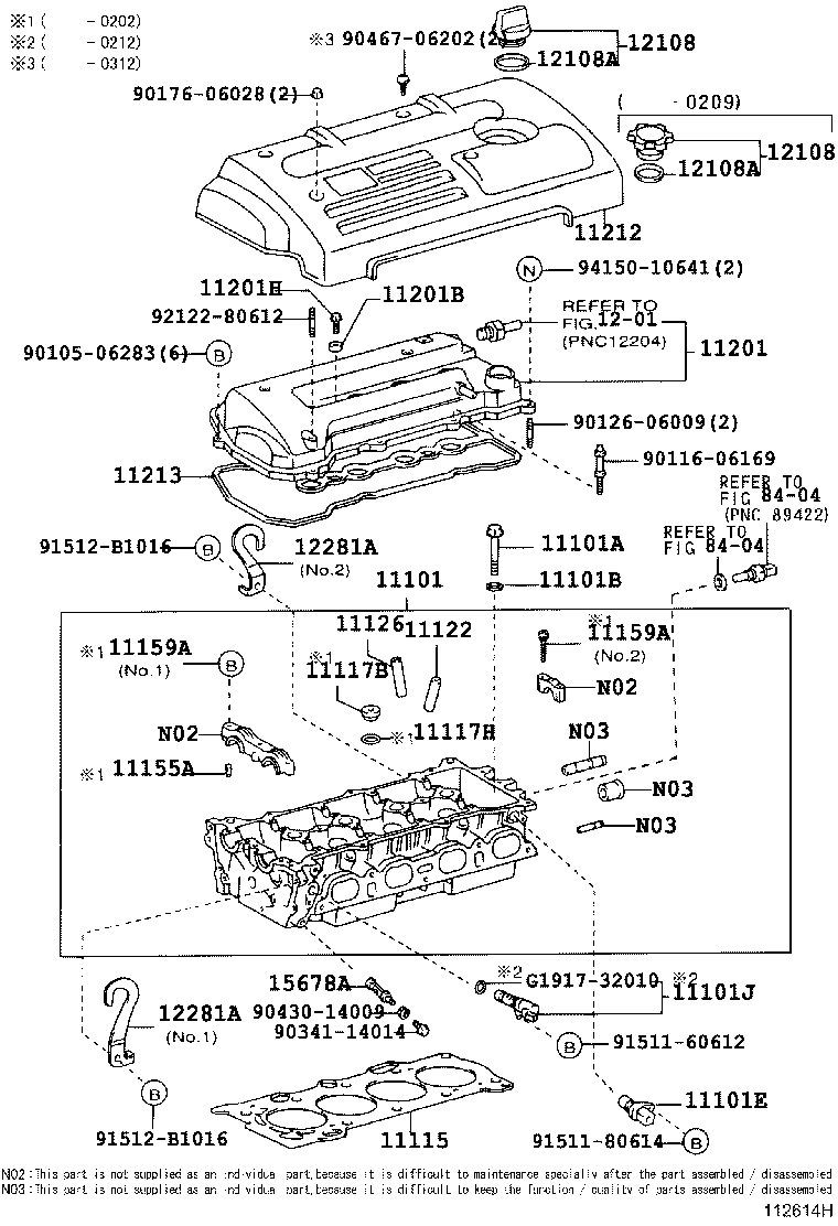 11101-22110 HEAD SUB-ASSY, CYLINDER product image