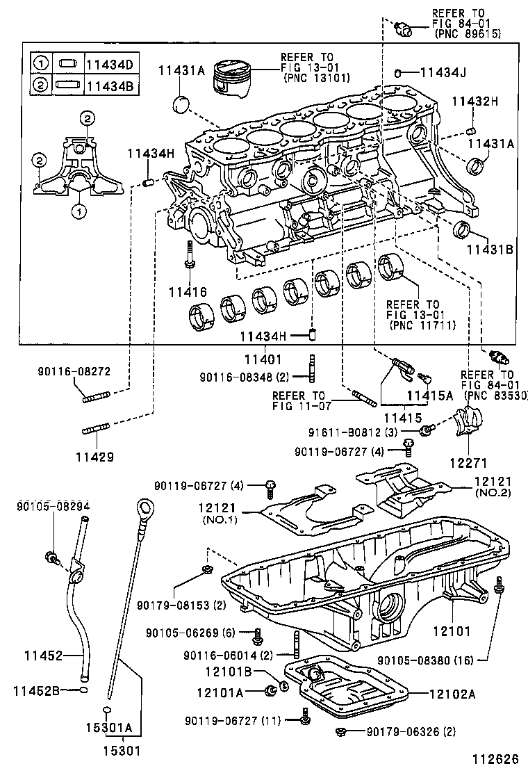 11401-49688 BLOCK SUB-ASSY, CYLINDER product image