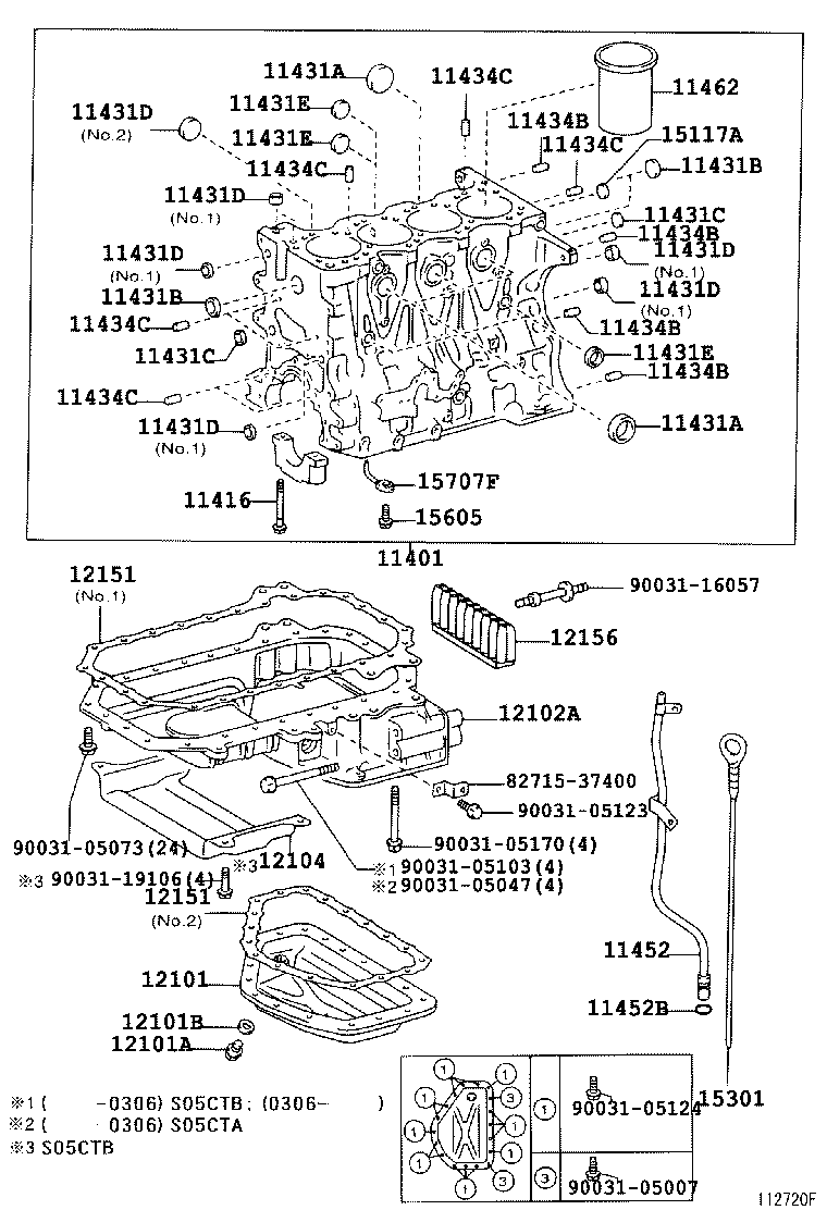 15471-78011 GASKET, CYLINDER BLOCK OIL HOLE product image
