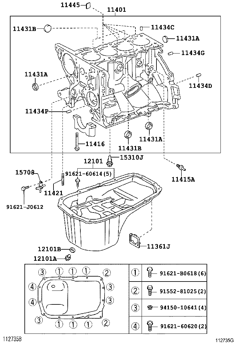 12101-23040 PAN SUB-ASSY, OIL product image