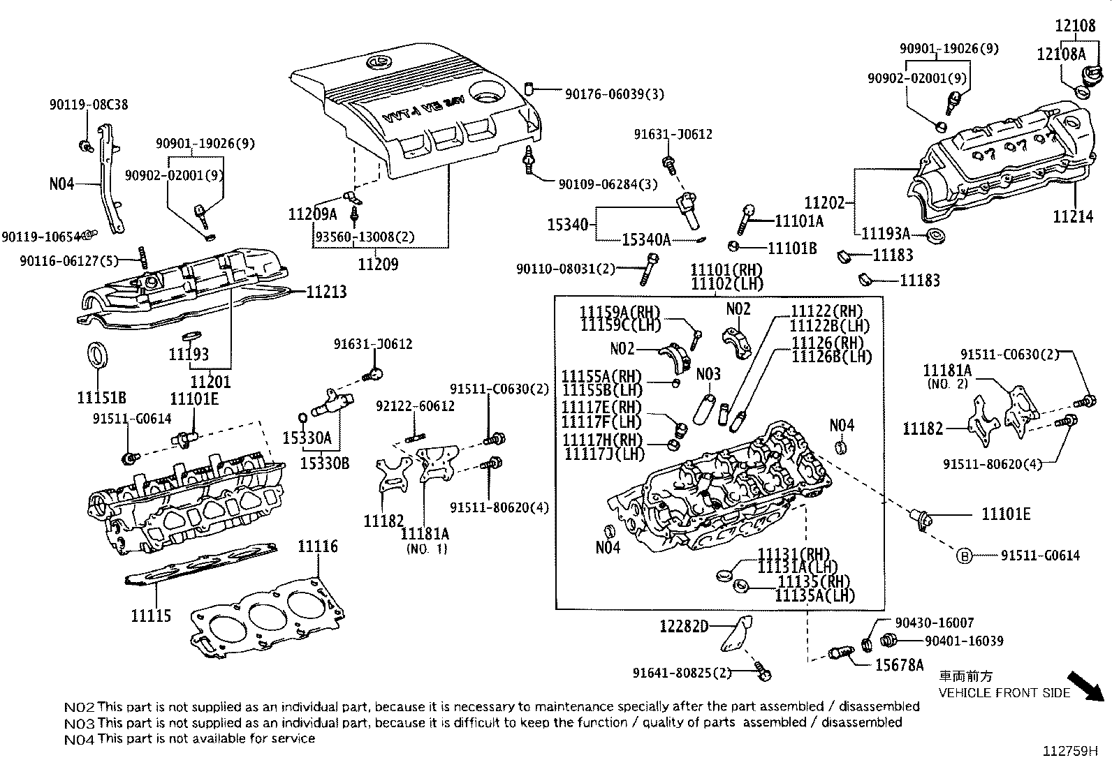 11102-09050 HEAD, CYLINDER, LH product image