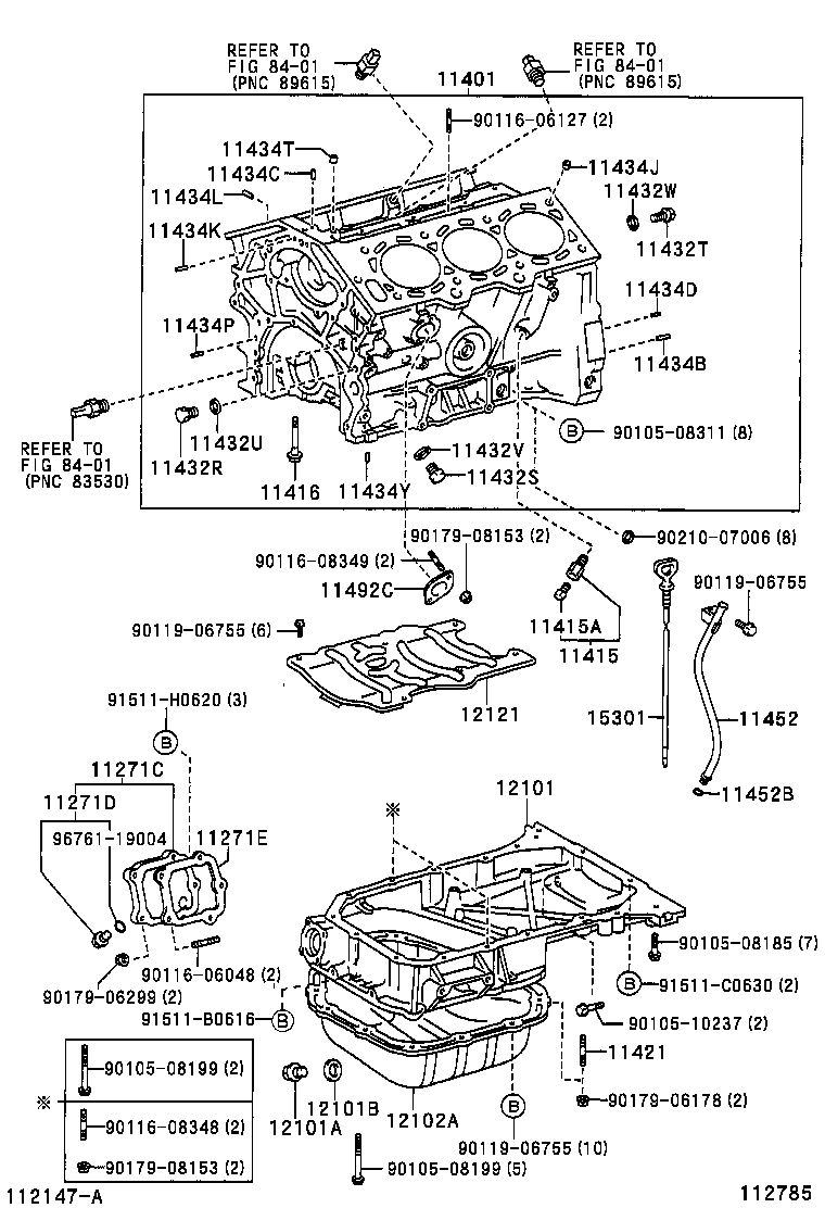 11401-29556 BLOCK SUB-ASSY, CYLINDER product image