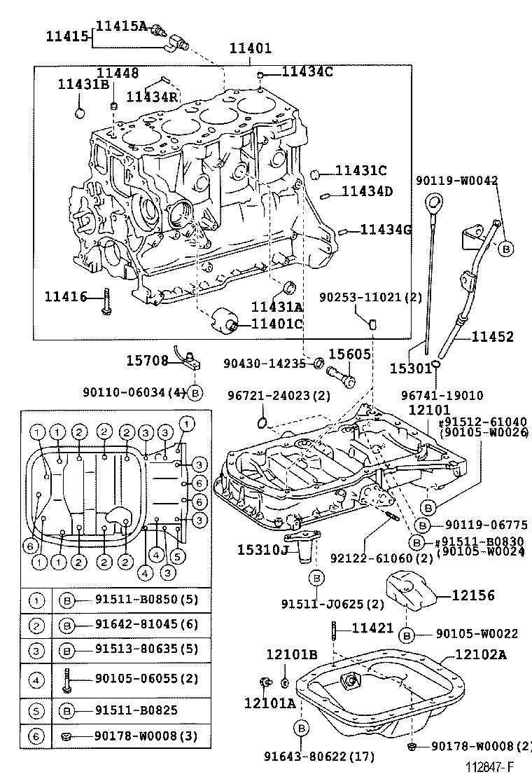 15301-0D011 GAGE SUB-ASSY, OIL LEVEL product image