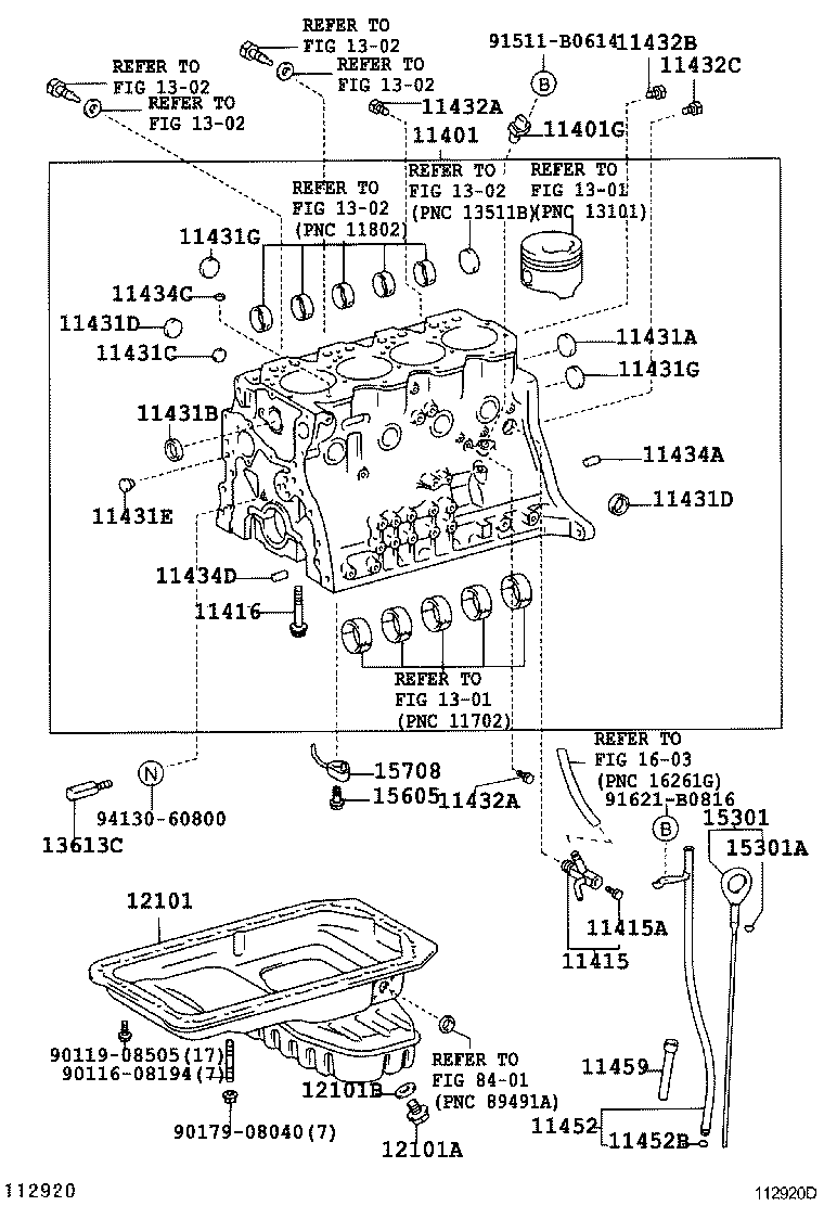 15471-78011 GASKET, CYLINDER BLOCK OIL HOLE product image