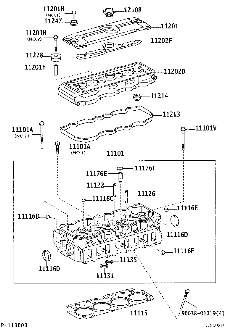 90034-05010 UNION(FOR CYLINDER HEAD) product image