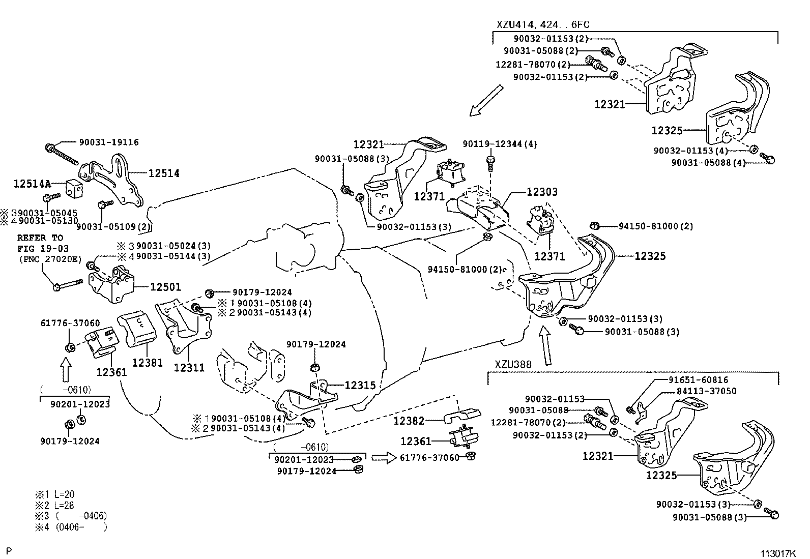 12321-78360 BRACKET, ENGINE MOUNTING, REAR, NO.1 product image