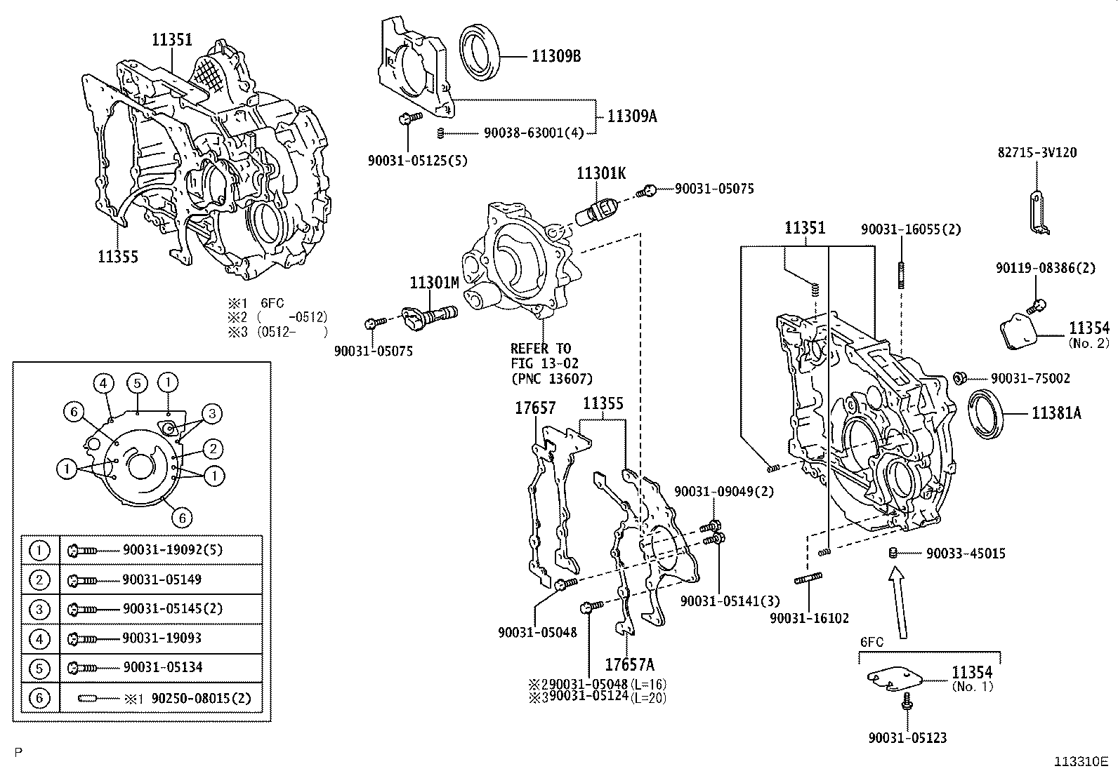 11308-78461 HOUSING, FLYWHEEL product image