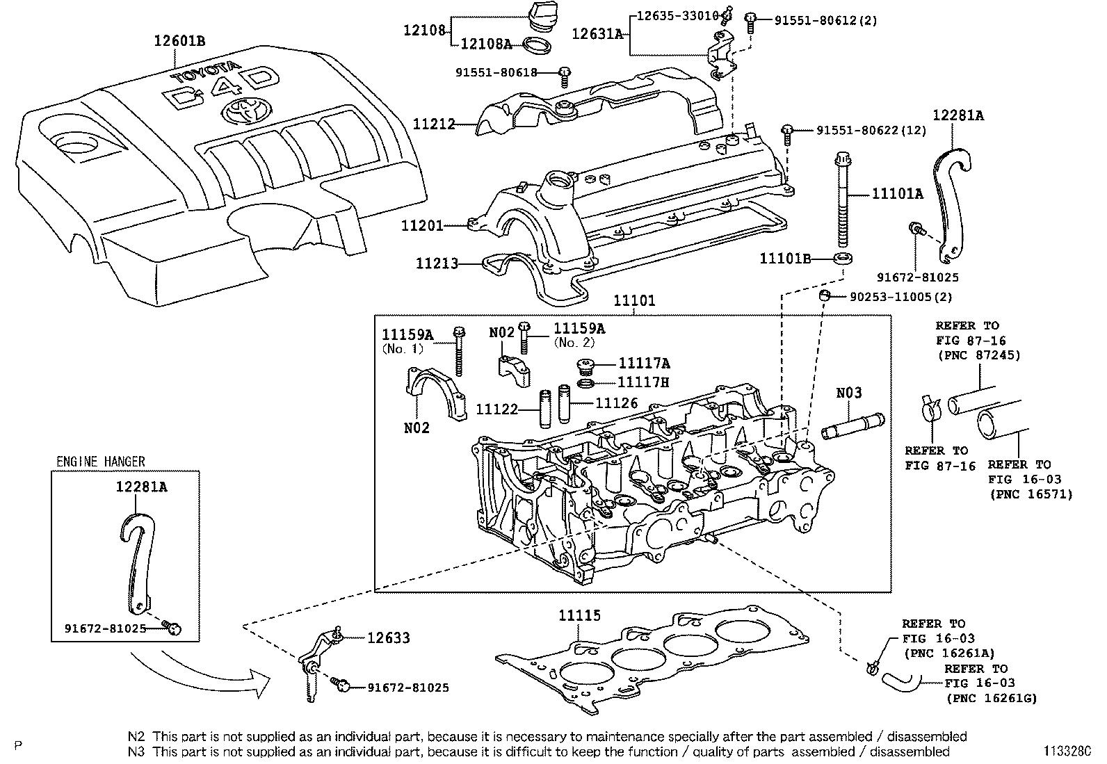11101-27050 HEAD SUB-ASSY, CYLINDER product image