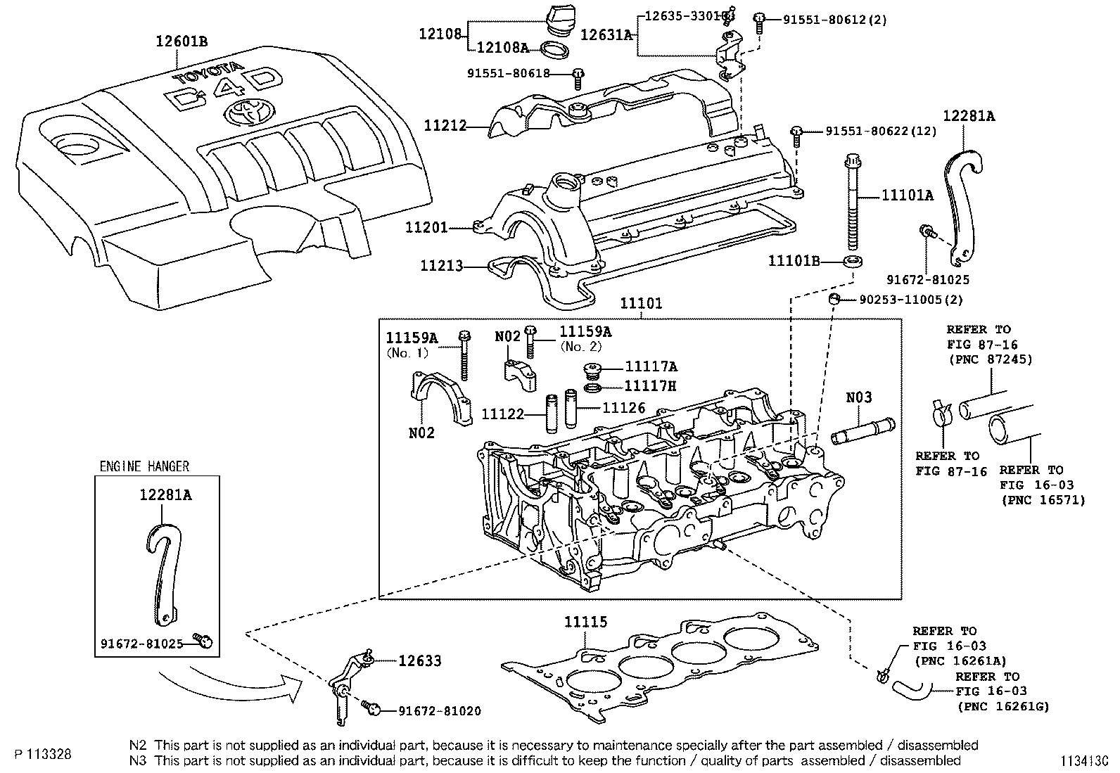 11101-22071 HEAD SUB-ASSY, CYLINDER product image