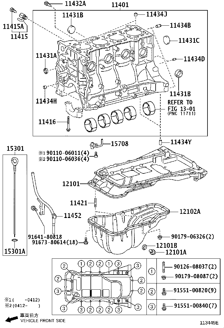11401-39725 BLOCK SUB-ASSY, CYLINDER product image