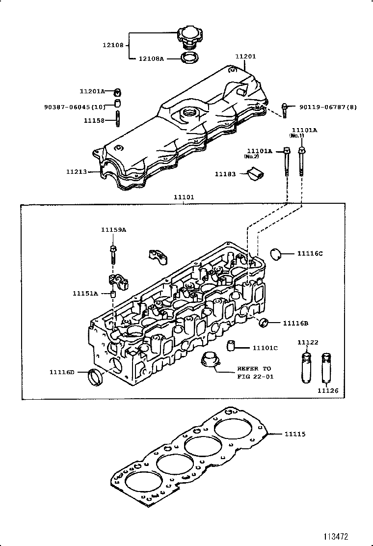 11201-75050 COVER SUB-ASSY, CYLINDER HEAD product image