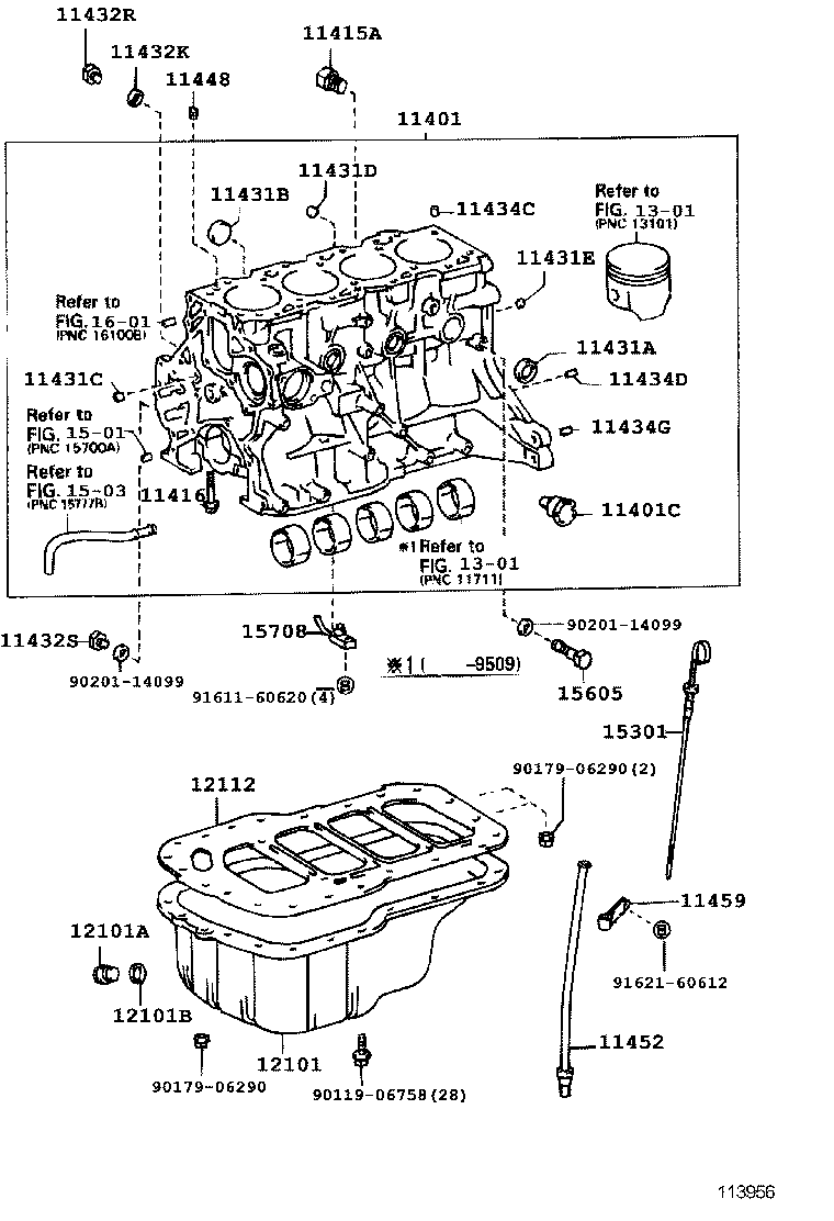11401-09050 BLOCK SUB-ASSY, CYLINDER product image