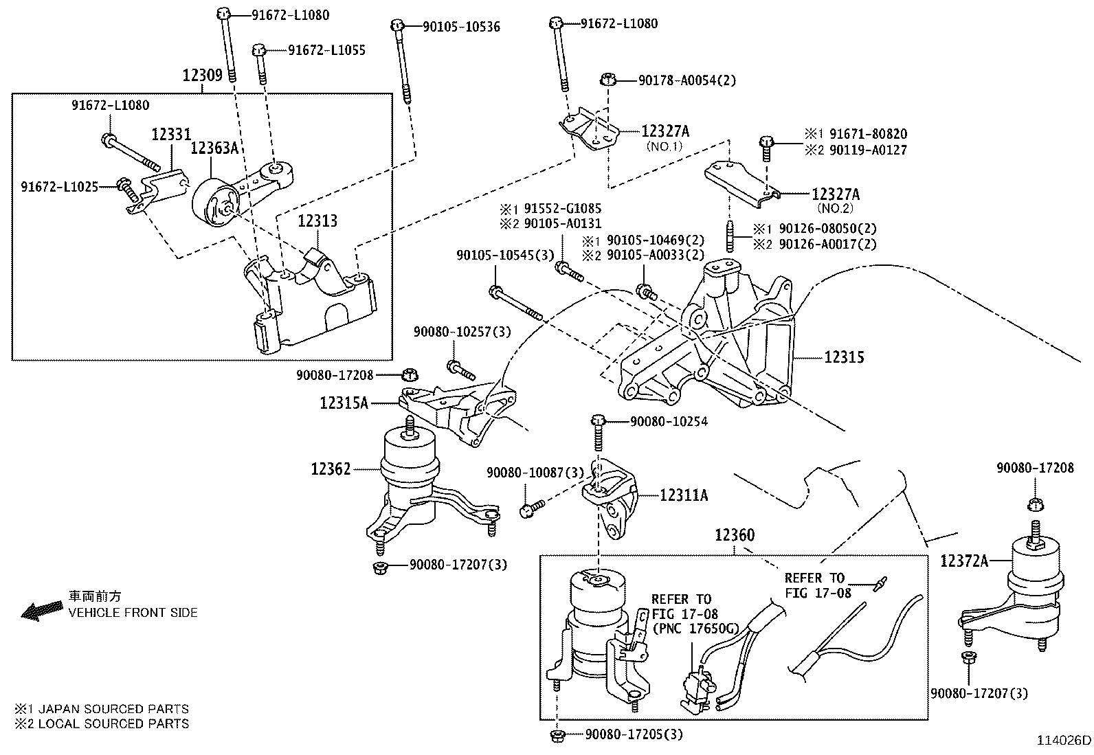Toyota 12362-0P010 INSULATOR, ENGINE MOUNTING, RH(FOR TRANSVERSE ENGINE)