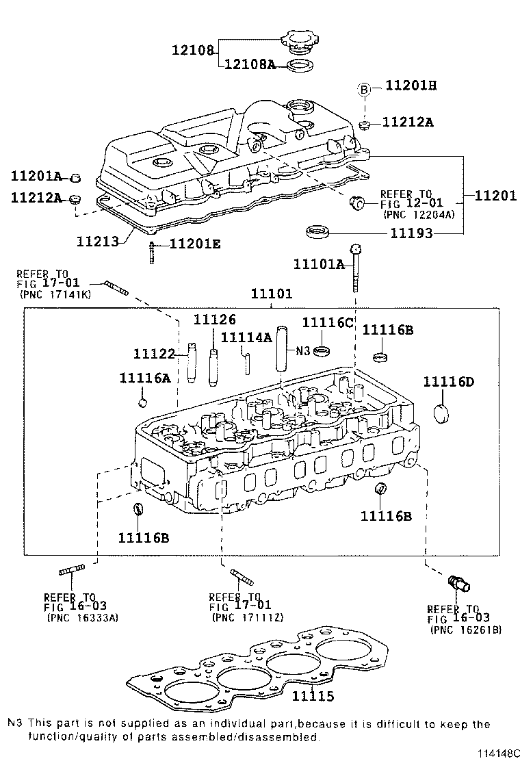 11101-79086 HEAD SUB-ASSY, CYLINDER product image