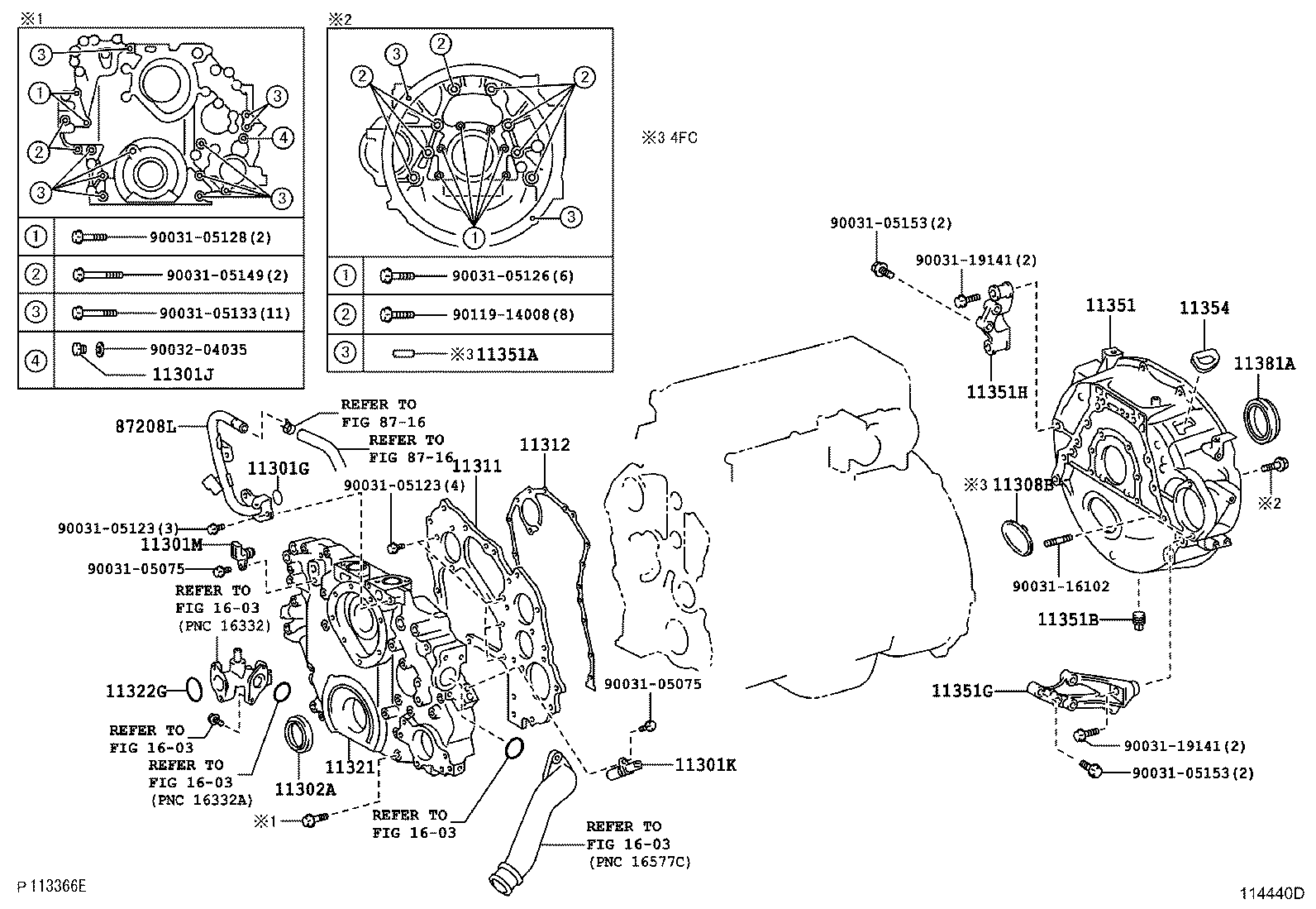 11310-75074 COVER SUB-ASSY, TIMING CHAIN OR BELT product image