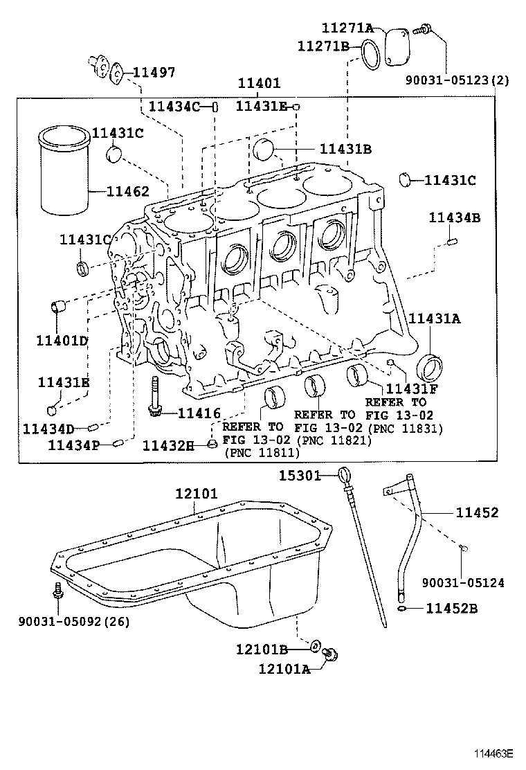 15471-78011 GASKET, CYLINDER BLOCK OIL HOLE product image