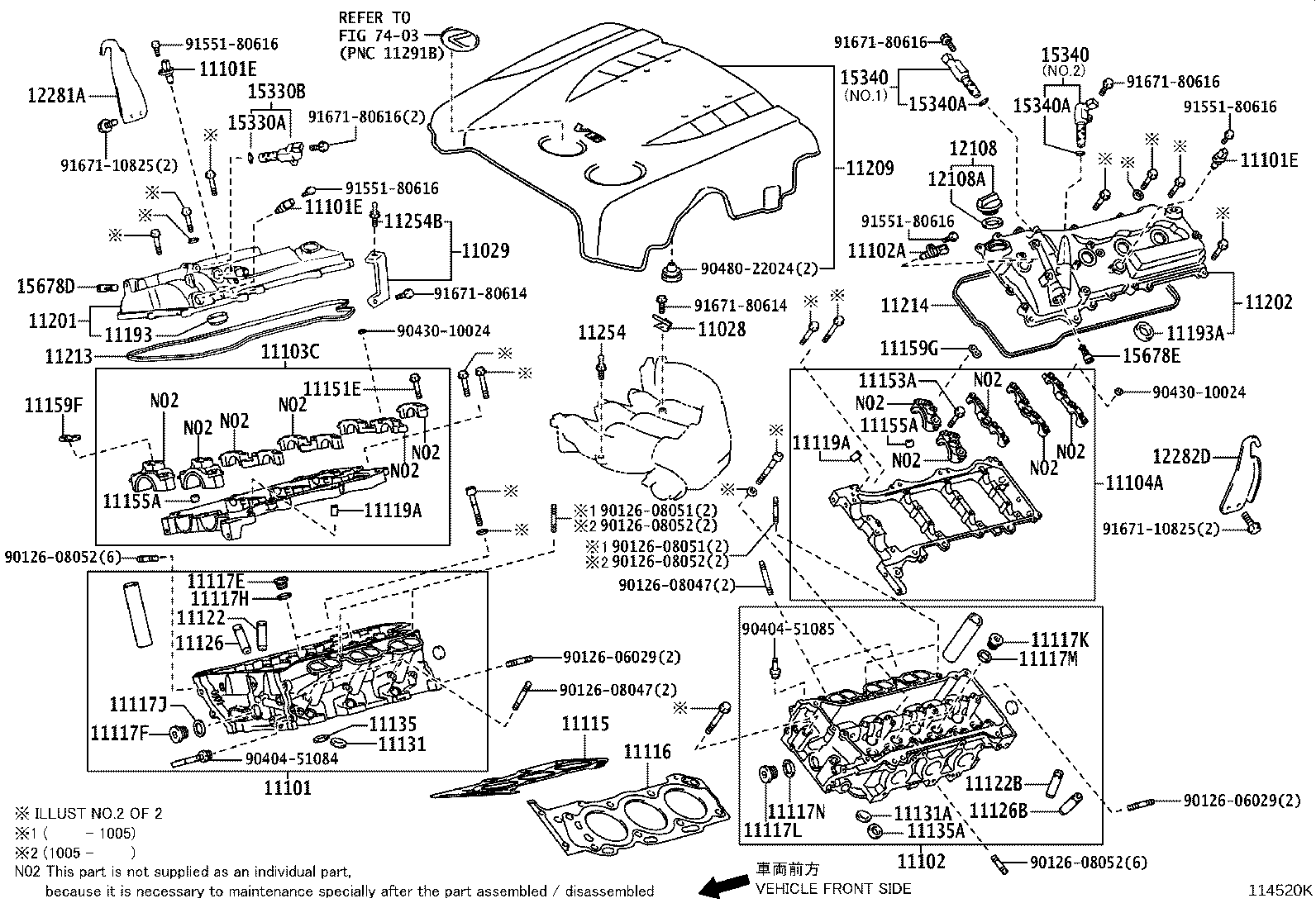 11254-31020 BRACKET, V-BANK COVER, NO.1 product image