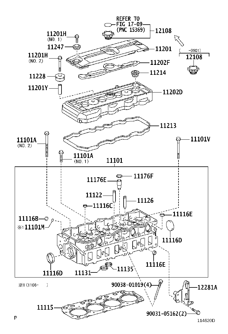 11101-58111 HEAD SUB-ASSY, CYLINDER product image