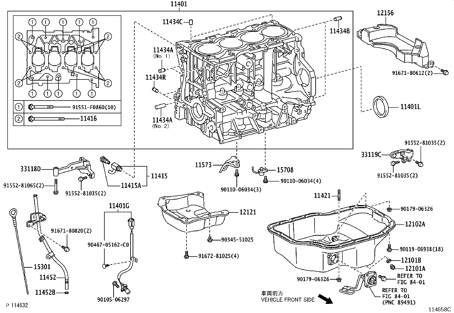 11410-39015 BLOCK SUB-ASSY, CYLINDER product image