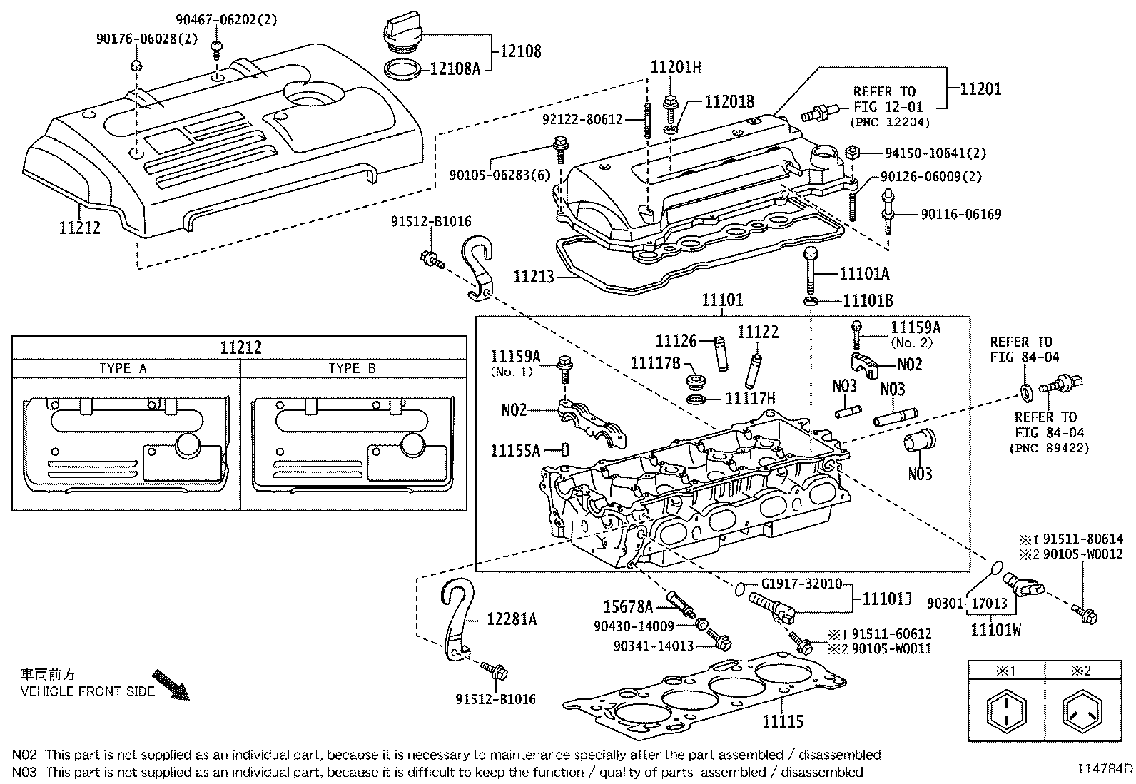 11101-39725 HEAD SUB-ASSY, CYLINDER product image
